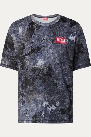 Diesel T-Adjust-Bigoval T-shirt met 3D logoprint