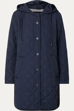 Max Mara Erio quilted jack met afneembare capuchon