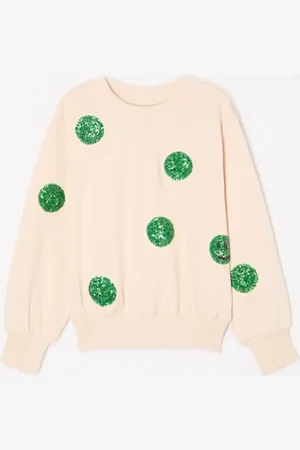 Molo Marge sweater van biologisch katoen met pailletten