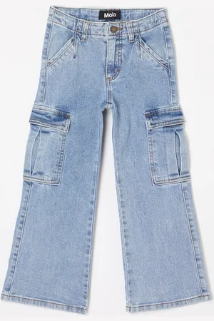 Molo Addy flared fit jeans met klepzakken