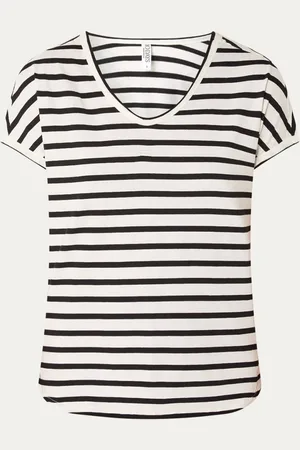 10 days T-shirt van biologisch katoen met streepprint