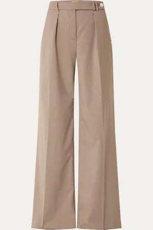 Josh V Kyrie high waist wide fit pantalon met plooidetail