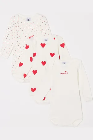 Petit Bateau Romper van biologisch katoen in 3-pack