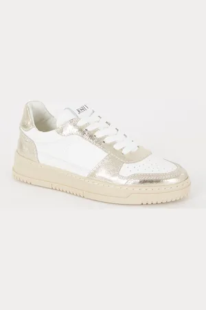 Josh V Winona sneaker van leer met metallic finish