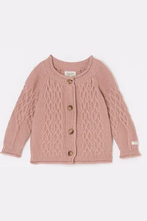 Donsje Cleo grofgebreid vest met ronde hals
