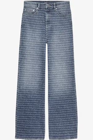 Tommy Hilfiger High waist wide fit jeans met logoprint