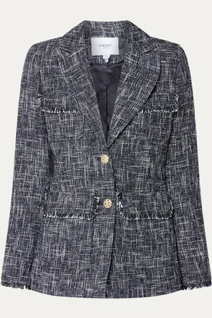 L.K. Bennett Finch blazer met tweed-look met borstzakken