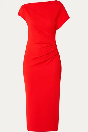 French Connection Valetta midi jurk met boothals