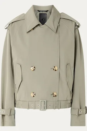 Airforce Cropped double-breasted trenchcoat met waterafstotende coating