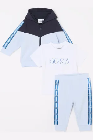 HUGO BOSS Set van sweatvest met T-shirt en joggingbroek 3-delig