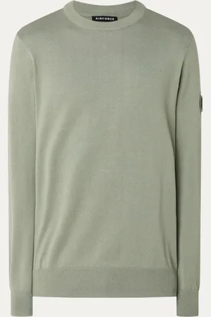 Airforce Fijngebreide pullover met logo