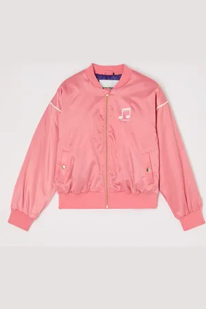 Mini Rodini Gewatteerd bomberjack met logoborduring en backprint