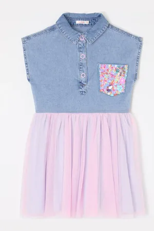 Billieblush Denim jurk met tule