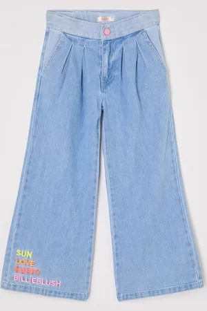 Billieblush Wide leg jeans met borduring
