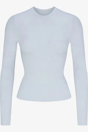 SKIMS Cotton Jersey longsleeve met ronde hals