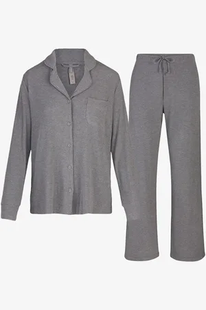 SKIMS Soft Lounge pyjamaset met borstzak en ribstructuur