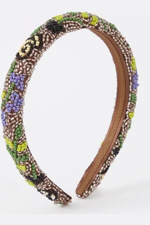 Beck Söndergaard Becksöndergaard Fleuriella haarband met kralendecoratie