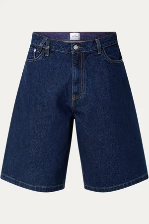 Arte Antwerp Straight fit korte broek van denim met donkere wassing
