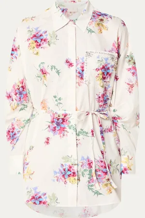 Liu Jo Camicia blouse met bloemenprint en ceintuur