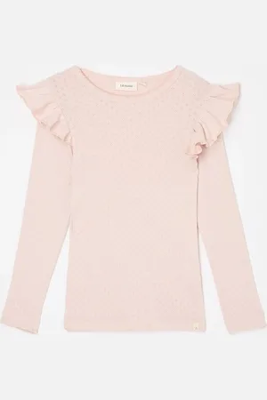 Lil Atelier NMFRachel longsleeve in biologische katoenblend