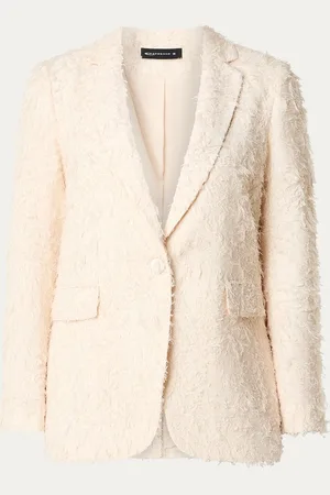 Expresso Blazer met franjes en klepzakken