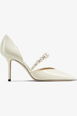 Jimmy Choo Aurelie pump van lakleer met kristal