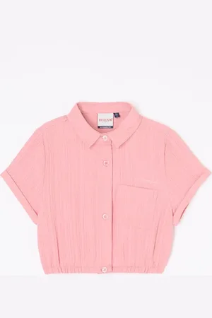 Retour Nina cropped blouse met borstzak