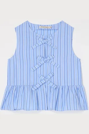 The New Society Hebe top met gestrikt detail