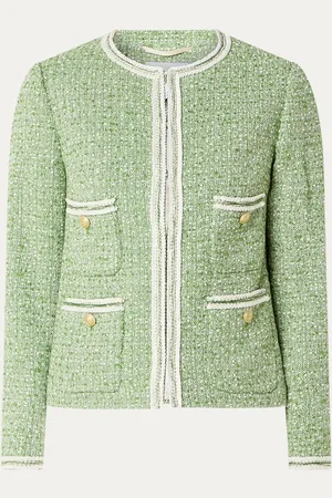 L.K. Bennett Charlie blazer met tweed-look en schoudervulling