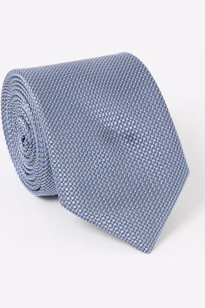 HUGO BOSS Stropdas in zijdeblend met microdessin