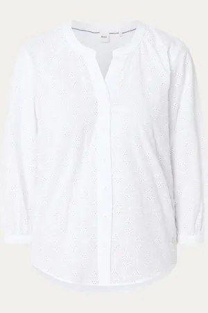 Brax Velia blouse met broderie