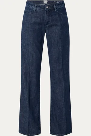 Brax Maine high waist straight leg jeans in linnenblend