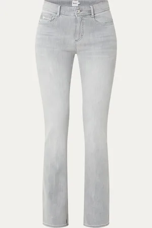 Brax Shakira high waist straight leg jeans met steekzakken