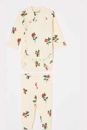 Mini Rodini Set van romper met legging van biologisch katoen 2-delig