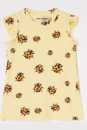 Mini Rodini Ladybugs jurk van biologisch katoen