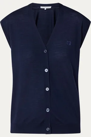 Gerard Darel June fijngebreid vest van merino wol