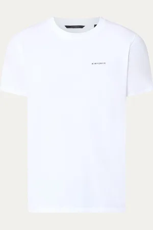 Airforce T-shirt van biologisch katoen met logo
