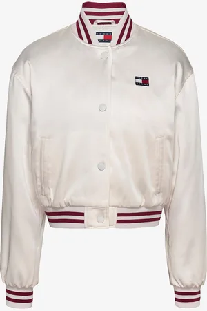 Tommy Hilfiger Cropped bomberjack met steekzakken