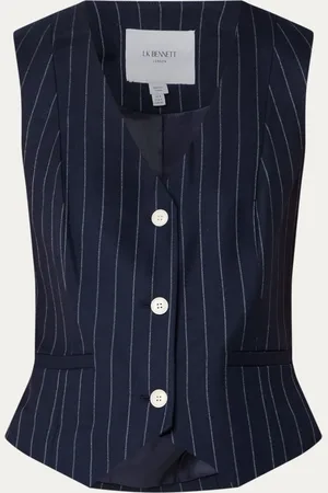 L.K. Bennett JK Baxtor gilet met krijtstreep