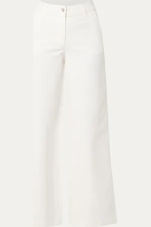 beaumont Rose high waist wide fit broek van biologisch katoen