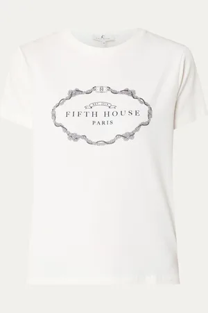Fifth House Ginette T-shirt met logoprint