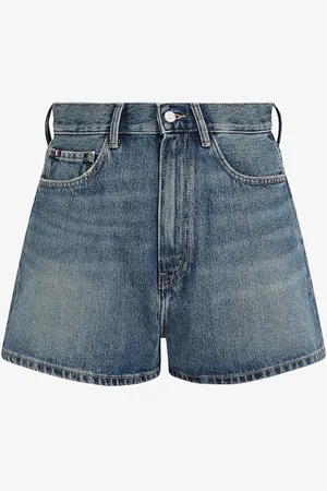 Tommy Hilfiger High waist loose fit korte broek van denim