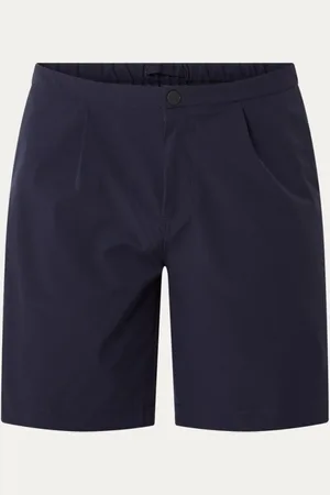 Profuomo Straight fit korte broek met steekzakken