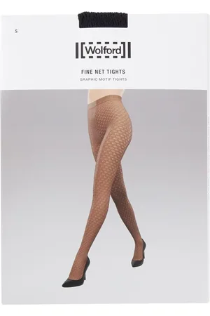 Wolford Fine netpanty met logoband