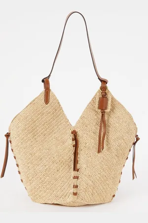 Isabel Marant Tampa schoudertas in raffia