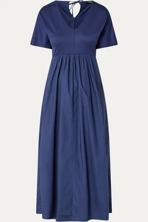 Max Mara Bronzo maxi tuniekjurk met V-hals