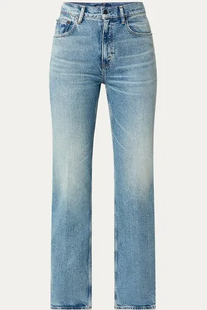 Ralph Lauren High waist straight leg jeans met lichte wassing