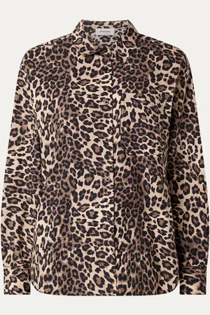 Modstrom Mood blouse van biologisch katoen met panterprint