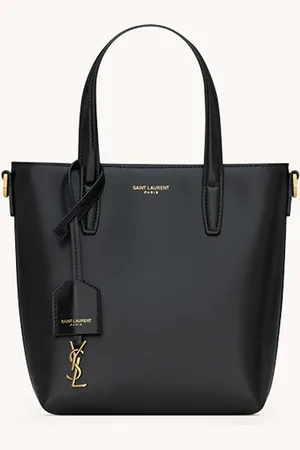 Saint Laurent Shopping Mini handtas van kalfsleer met afneembare schouderriem