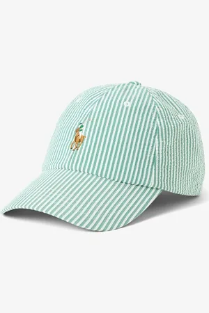 Ralph Lauren Pet met streepprint en logoborduring